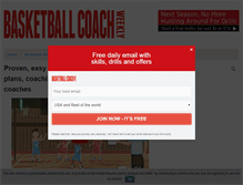 Tablet Screenshot of basketballcoachweekly.net